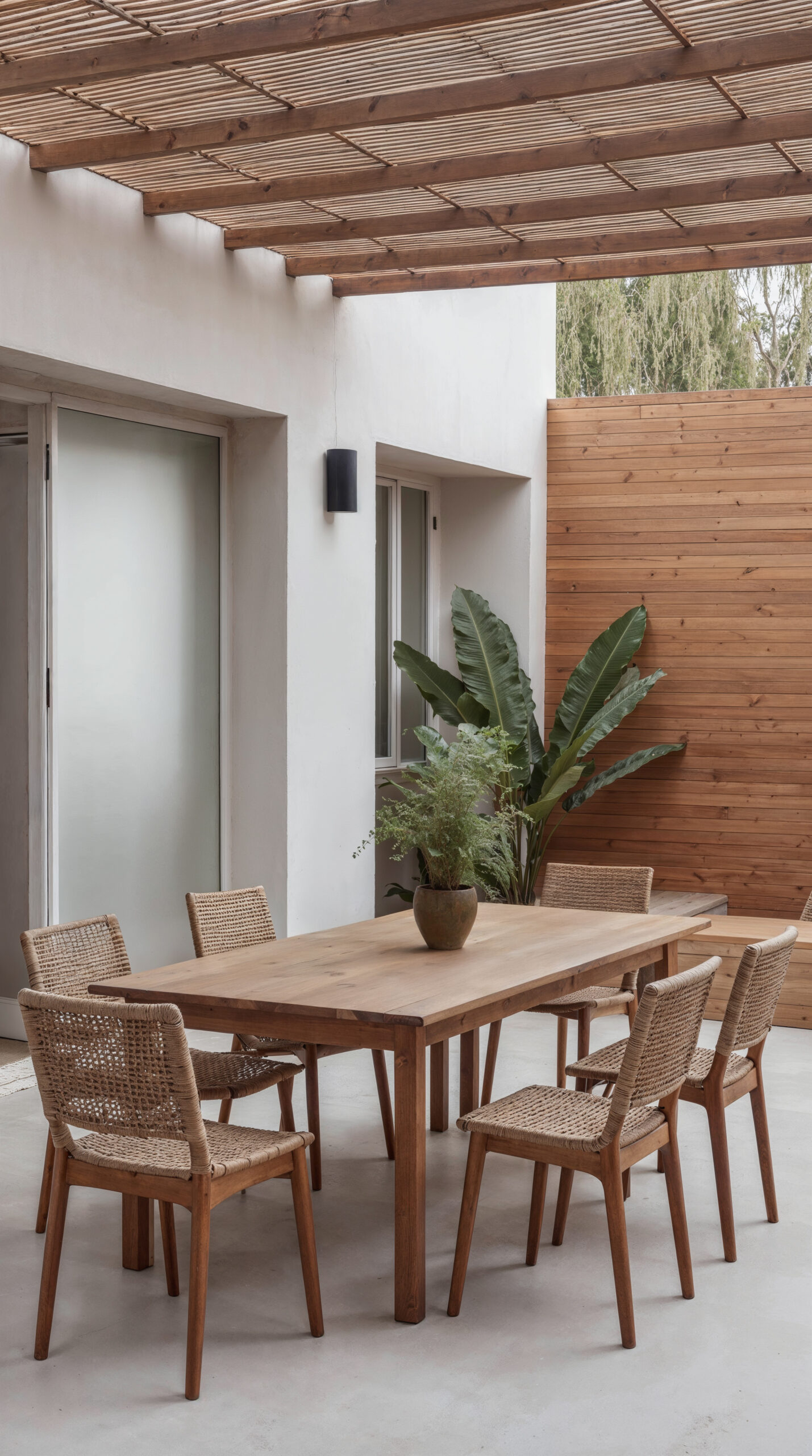 minimalist-outdoor-dining-set