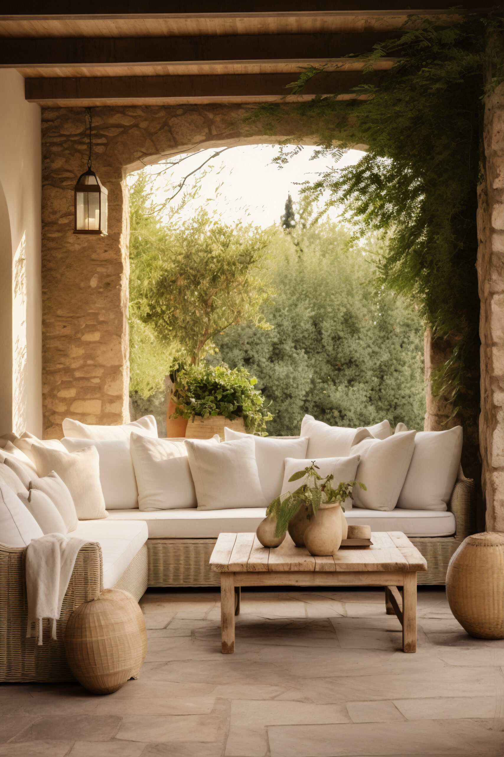 rustic-patio-furniture-house-deck-with-vegetation